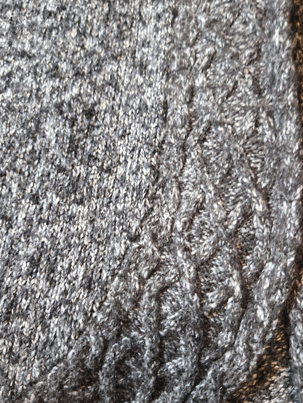 Prana Angelica Duster In Dark Gray Knit Snap Closure Size Medium - Picture 2 of 8